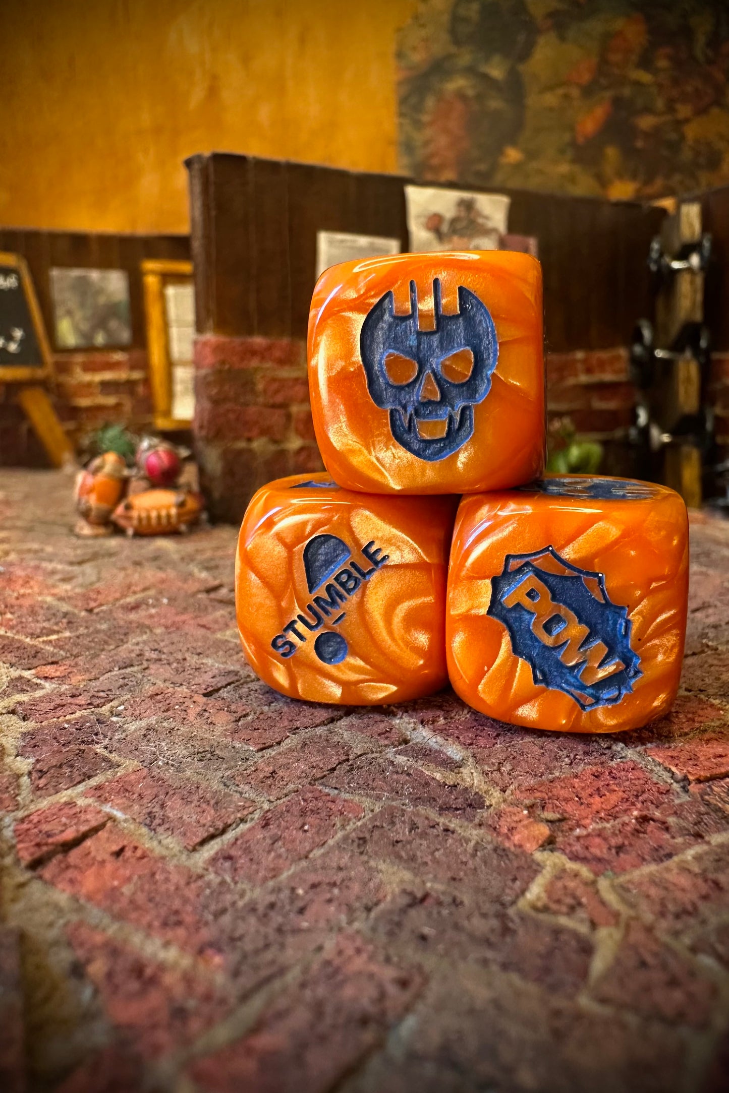 BB Skulls & Ones – 5-Piece Fantasy Football Action Dice Set