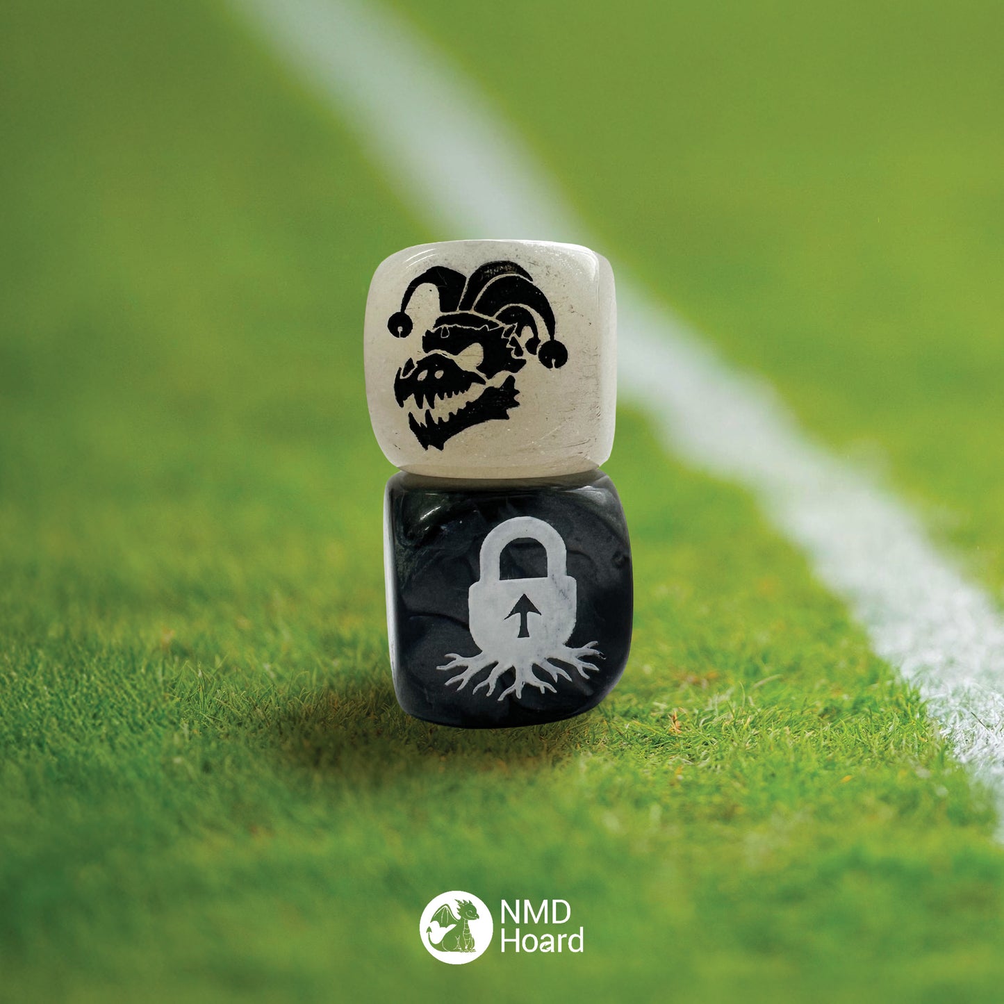 Bonehead and Rooted – 2-Piece Custom Fantasy Dice